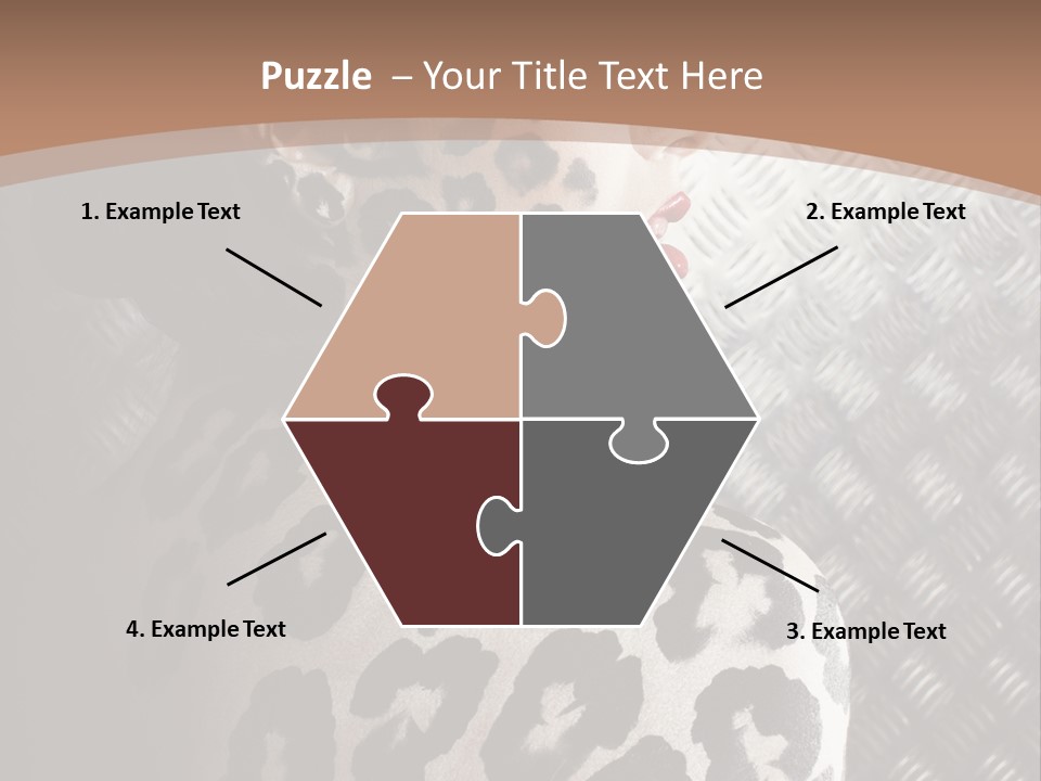 Model Animal Sensuality PowerPoint Template