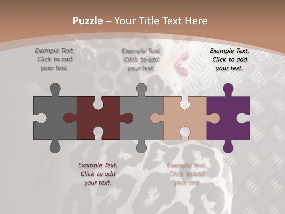 Model Animal Sensuality PowerPoint Template