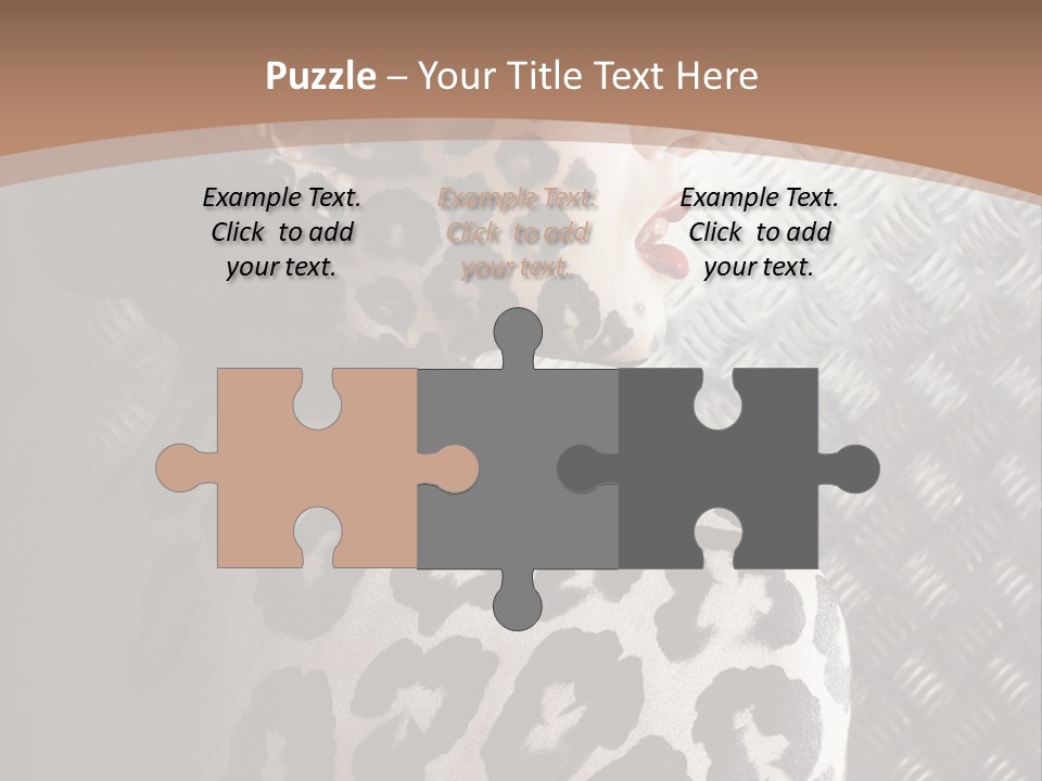 Model Animal Sensuality PowerPoint Template