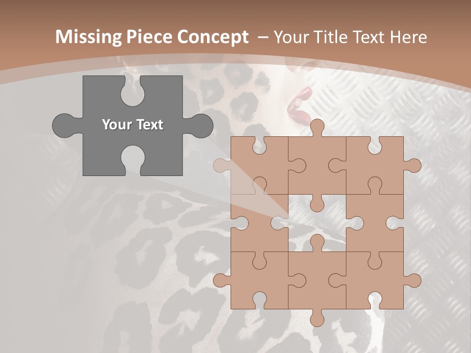 Model Animal Sensuality PowerPoint Template