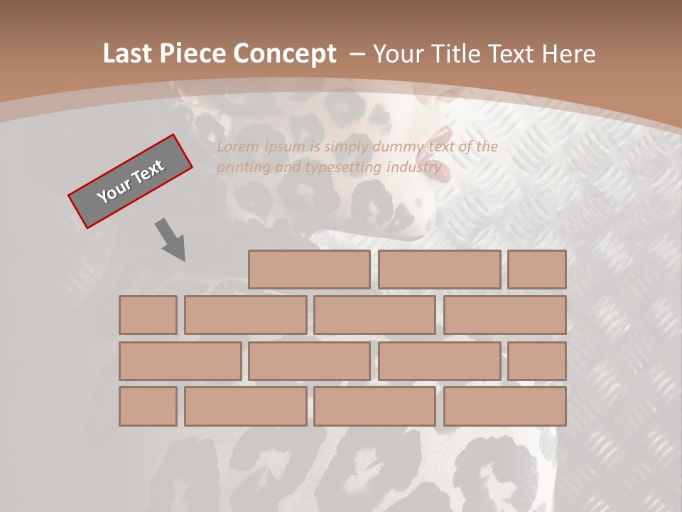 Model Animal Sensuality PowerPoint Template