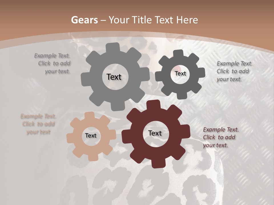 Model Animal Sensuality PowerPoint Template