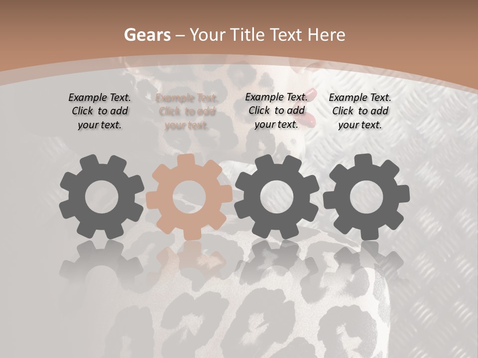 Model Animal Sensuality PowerPoint Template