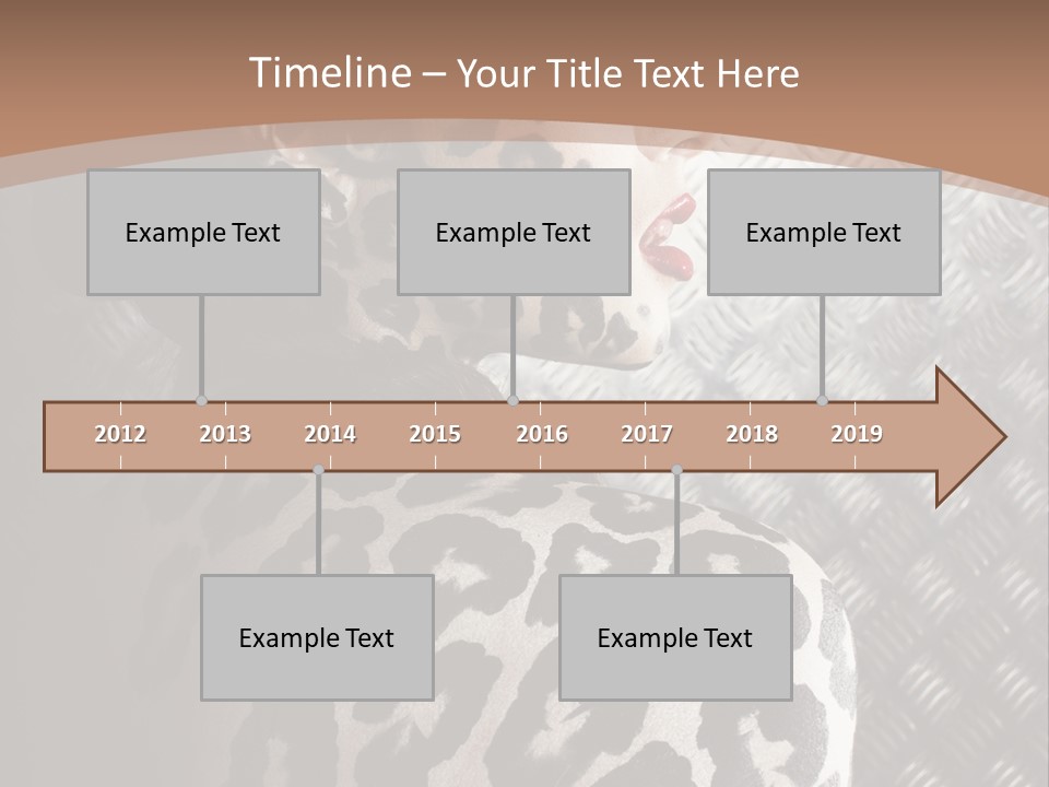 Model Animal Sensuality PowerPoint Template