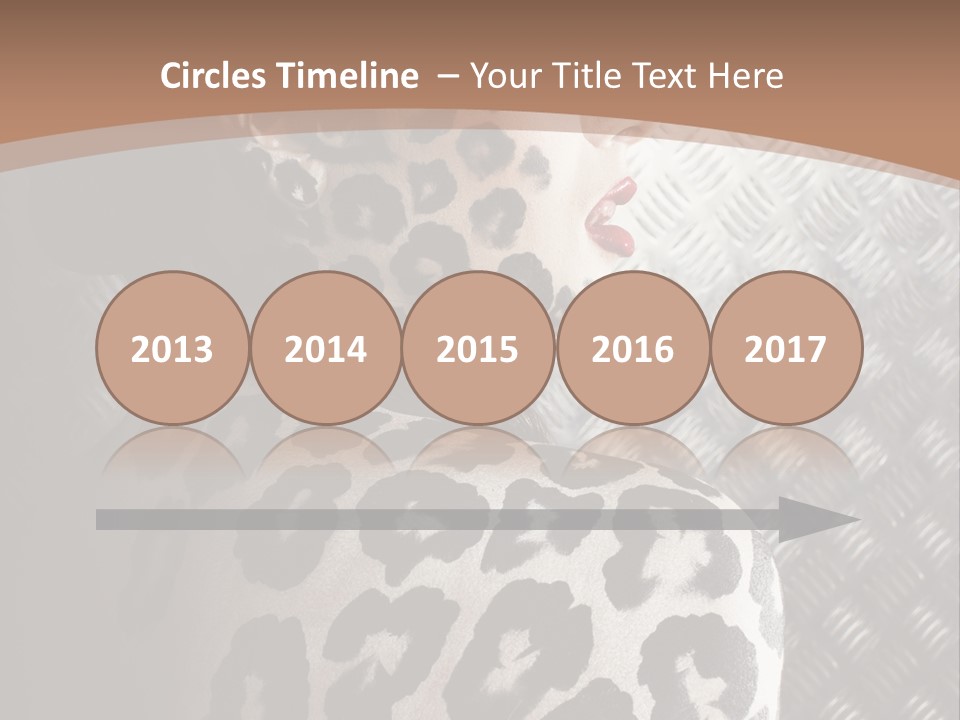 Model Animal Sensuality PowerPoint Template