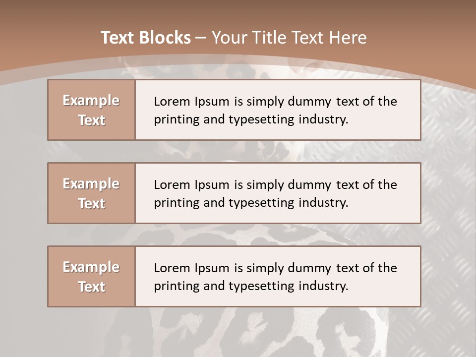 Model Animal Sensuality PowerPoint Template