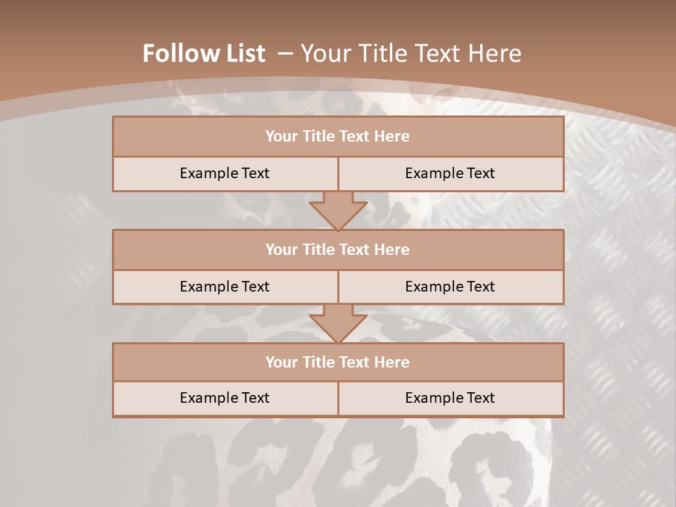 Model Animal Sensuality PowerPoint Template