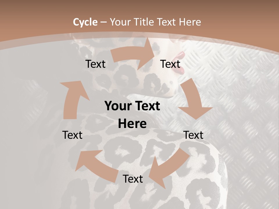 Model Animal Sensuality PowerPoint Template