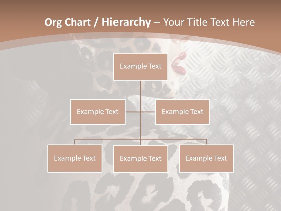 Model Animal Sensuality PowerPoint Template