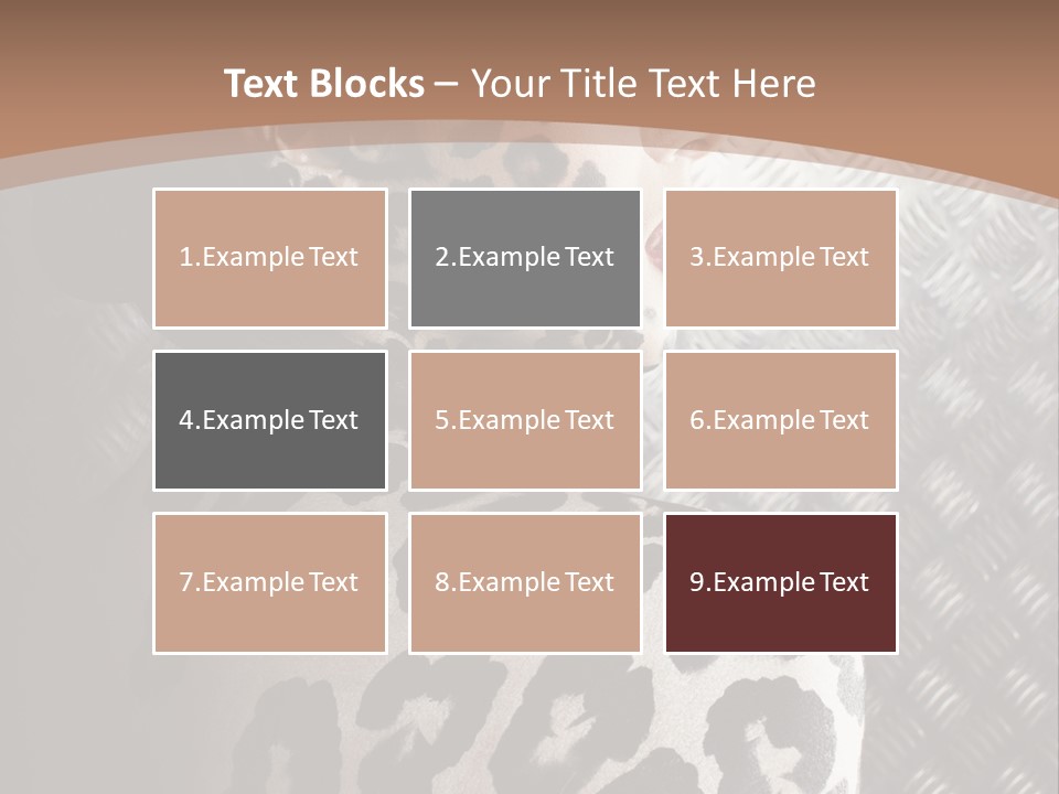 Model Animal Sensuality PowerPoint Template