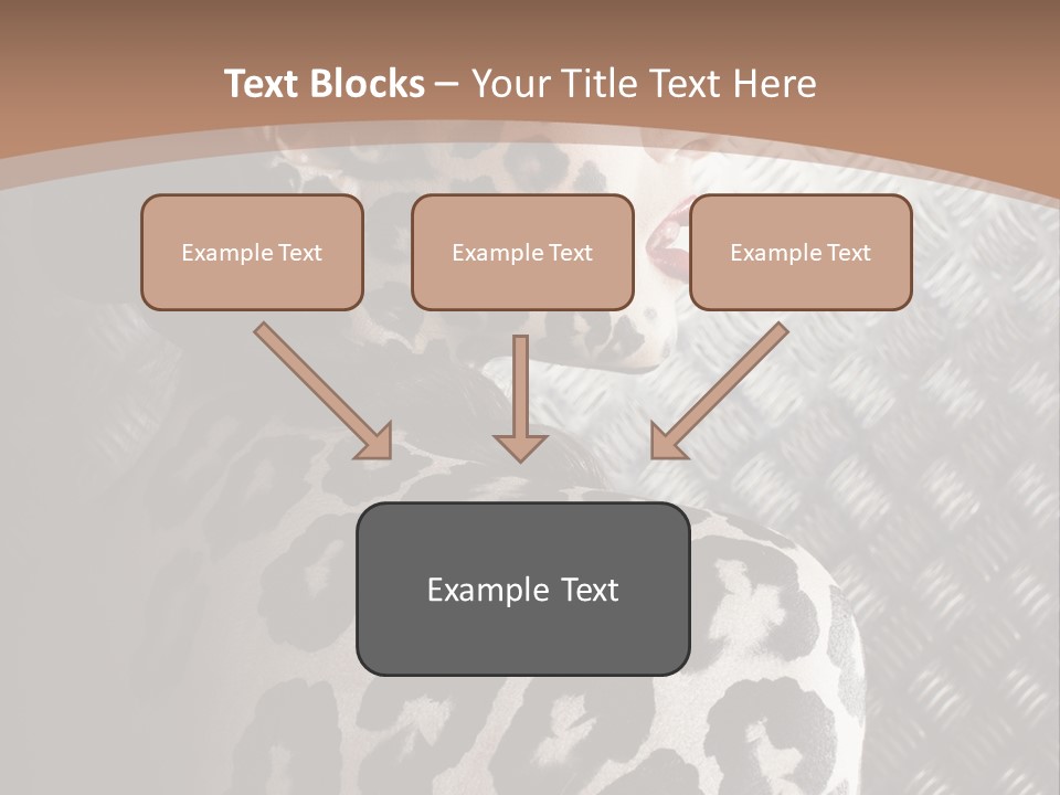 Model Animal Sensuality PowerPoint Template