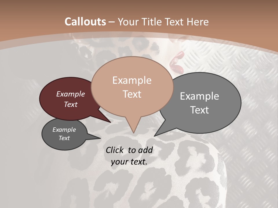 Model Animal Sensuality PowerPoint Template