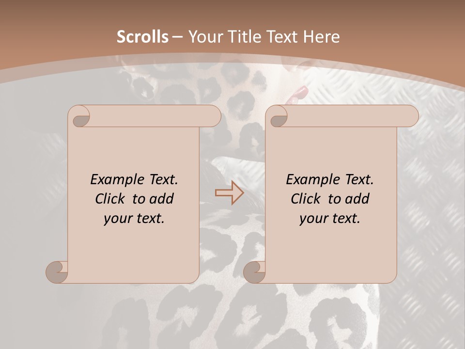 Model Animal Sensuality PowerPoint Template