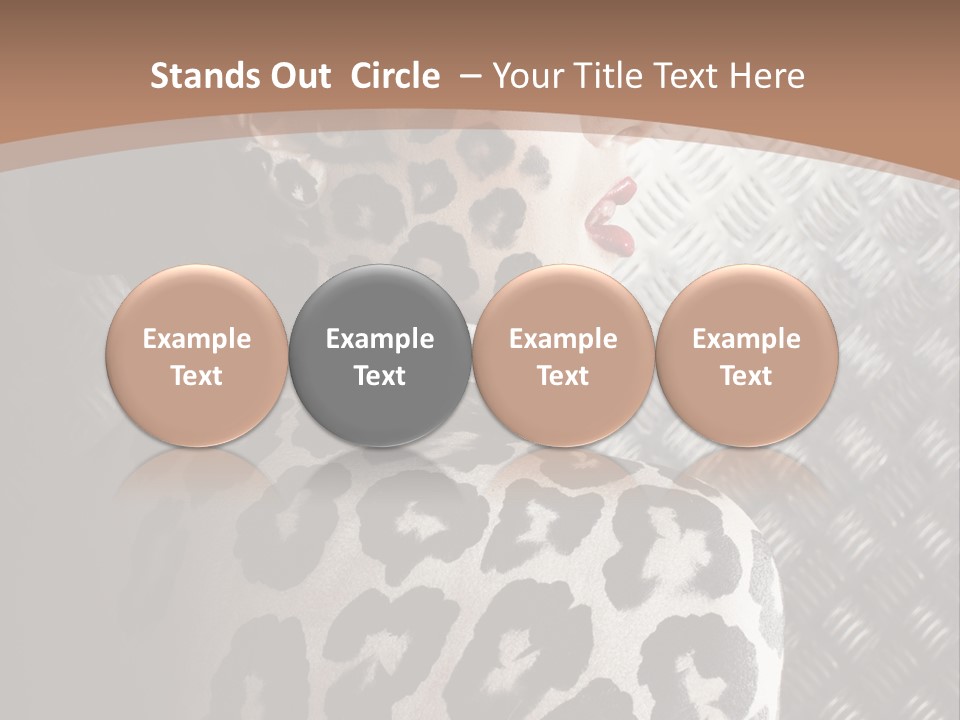 Model Animal Sensuality PowerPoint Template