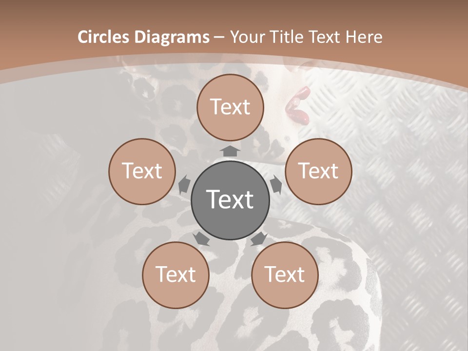 Model Animal Sensuality PowerPoint Template