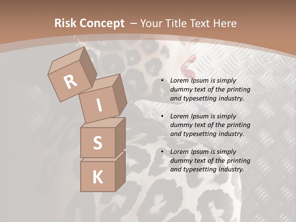 Model Animal Sensuality PowerPoint Template