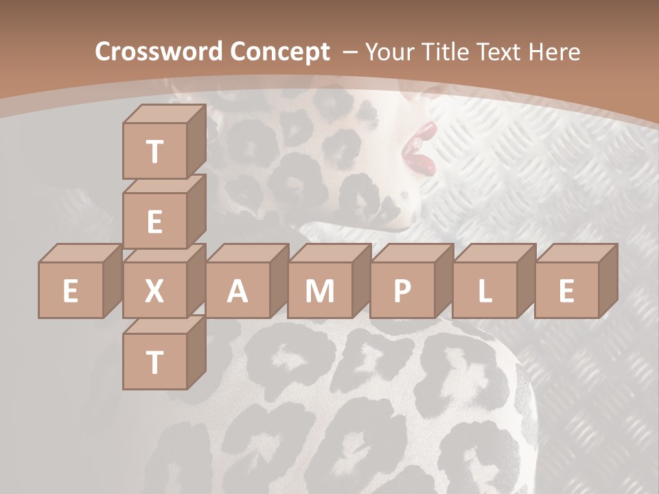 Model Animal Sensuality PowerPoint Template