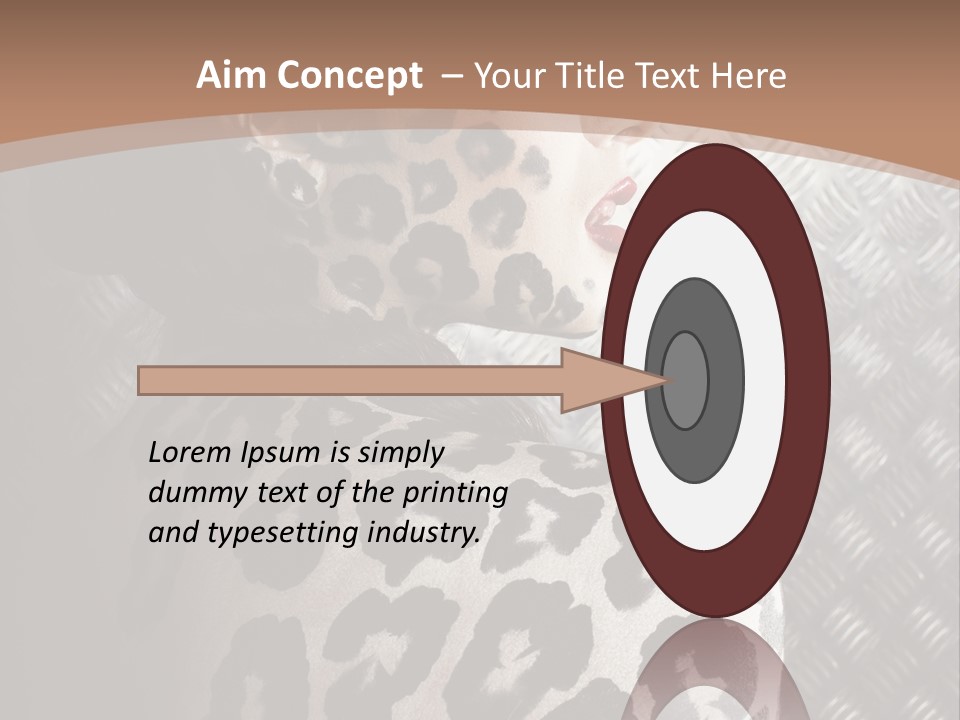 Model Animal Sensuality PowerPoint Template