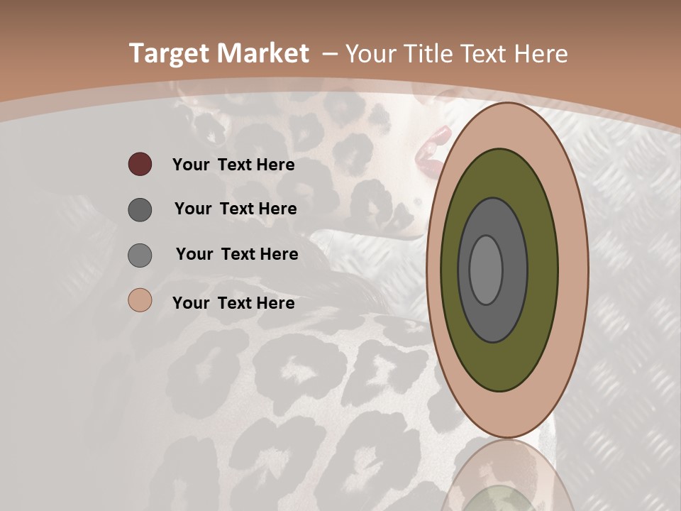 Model Animal Sensuality PowerPoint Template