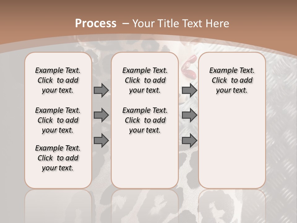Model Animal Sensuality PowerPoint Template