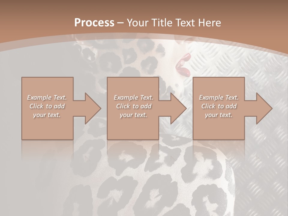 Model Animal Sensuality PowerPoint Template