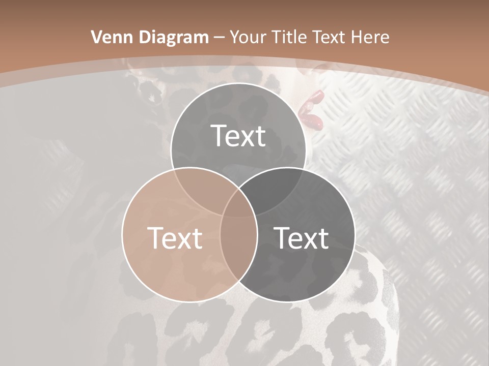 Model Animal Sensuality PowerPoint Template