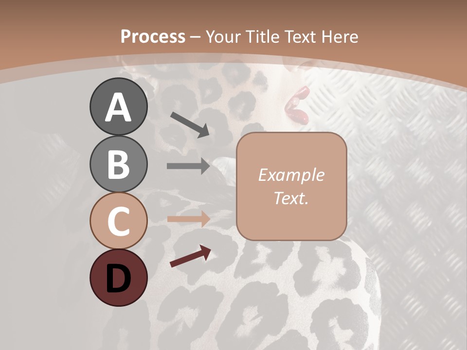 Model Animal Sensuality PowerPoint Template