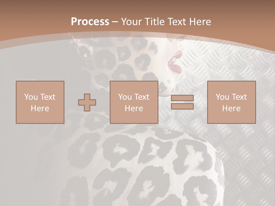 Model Animal Sensuality PowerPoint Template