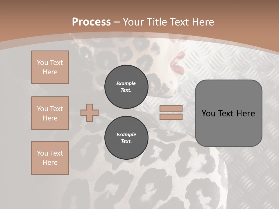 Model Animal Sensuality PowerPoint Template