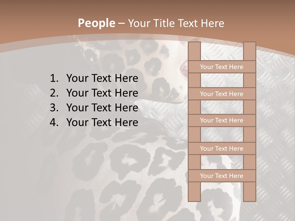 Model Animal Sensuality PowerPoint Template