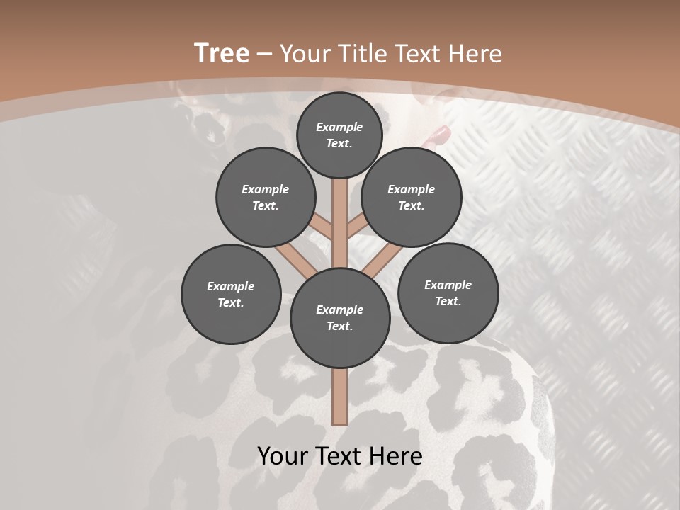 Model Animal Sensuality PowerPoint Template