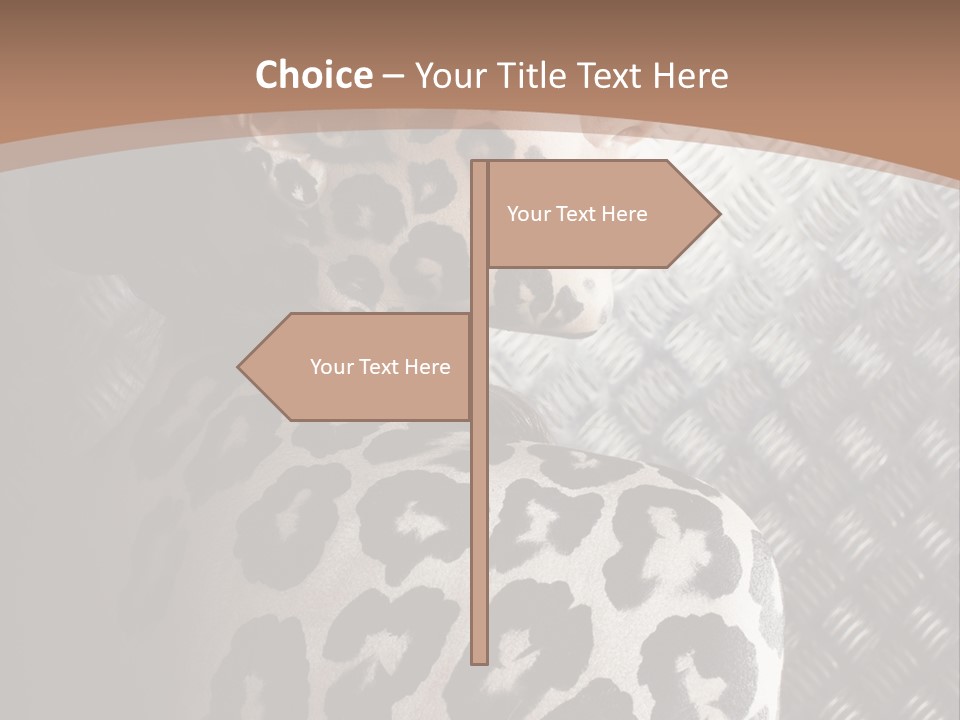 Model Animal Sensuality PowerPoint Template