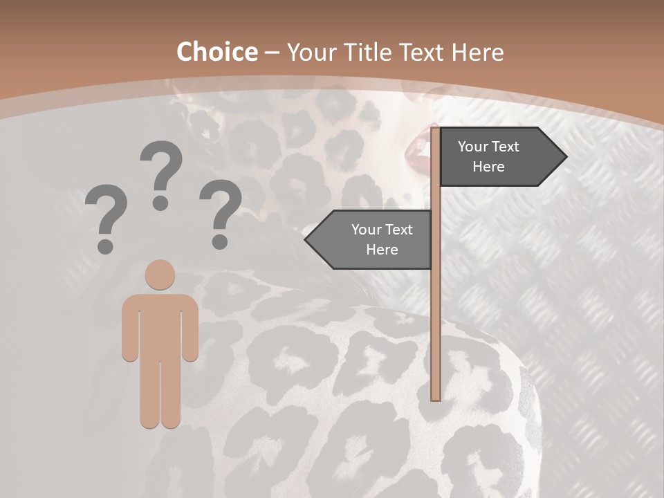 Model Animal Sensuality PowerPoint Template