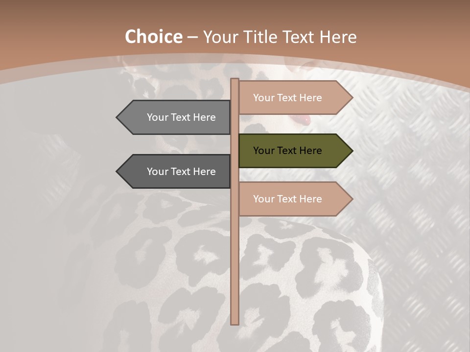 Model Animal Sensuality PowerPoint Template