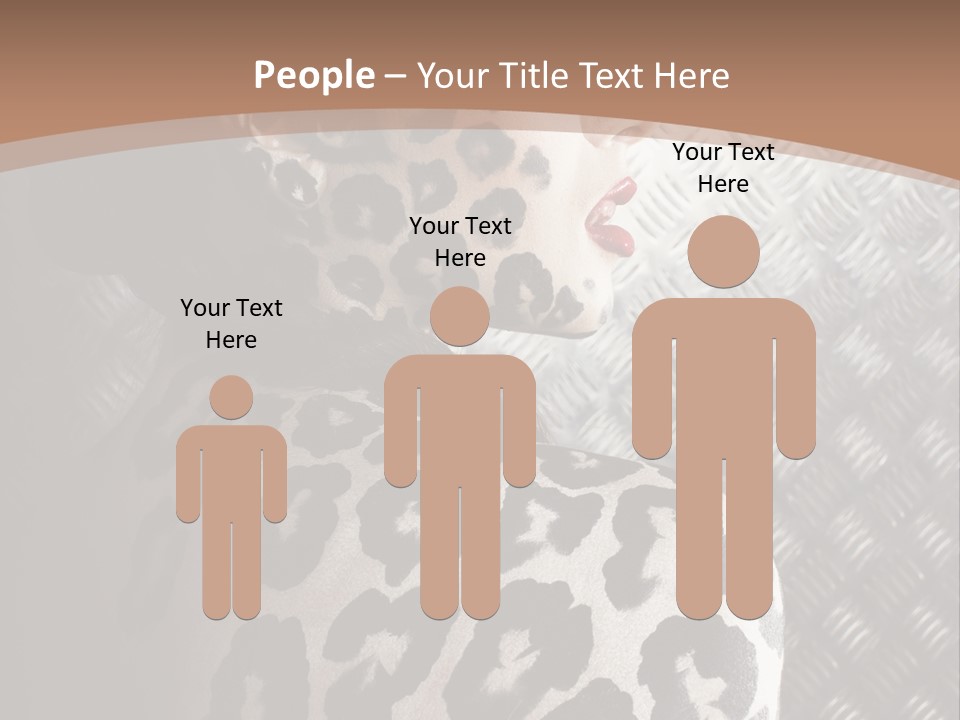 Model Animal Sensuality PowerPoint Template