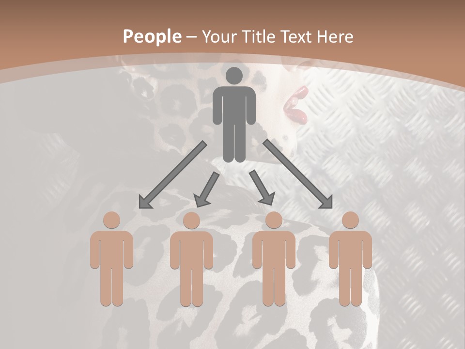 Model Animal Sensuality PowerPoint Template