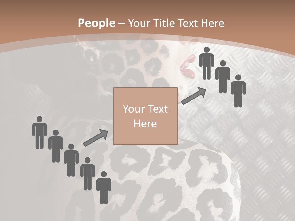 Model Animal Sensuality PowerPoint Template