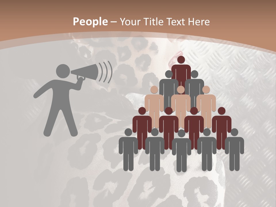 Model Animal Sensuality PowerPoint Template