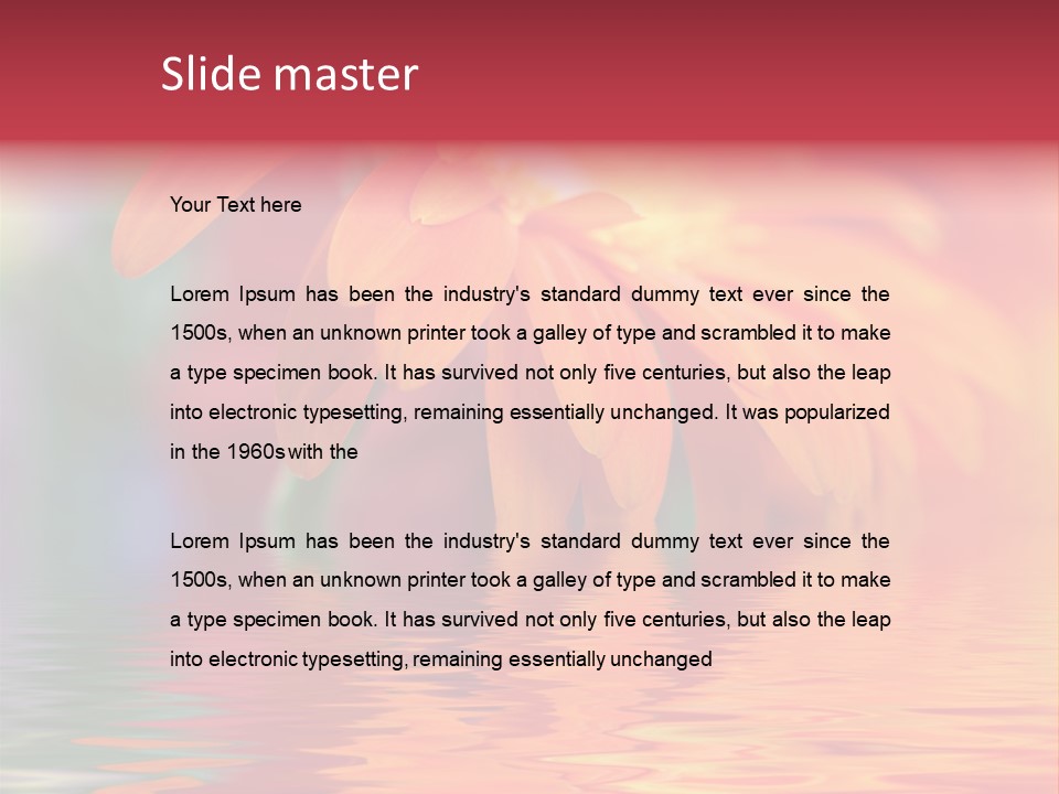 Summer Elements Bouquet PowerPoint Template