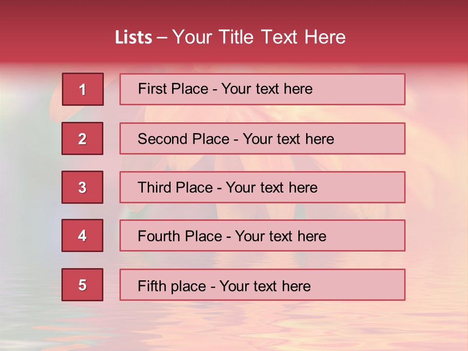 Summer Elements Bouquet PowerPoint Template