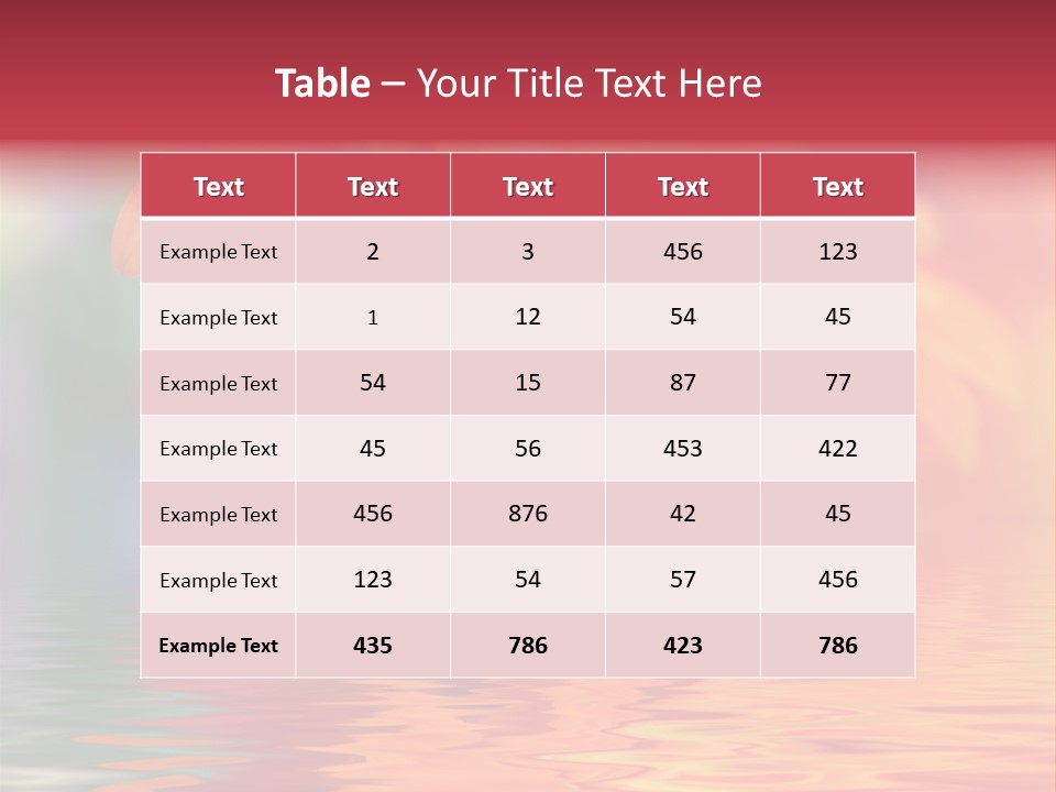Summer Elements Bouquet PowerPoint Template