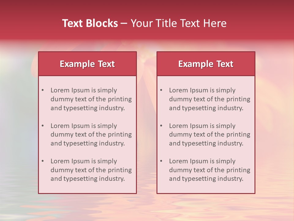 Summer Elements Bouquet PowerPoint Template