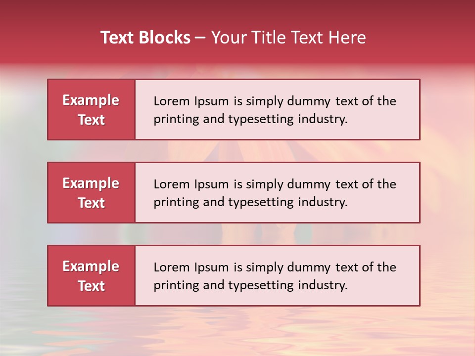 Summer Elements Bouquet PowerPoint Template