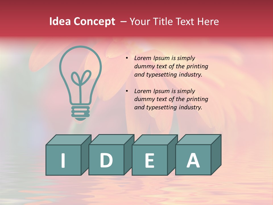 Summer Elements Bouquet PowerPoint Template