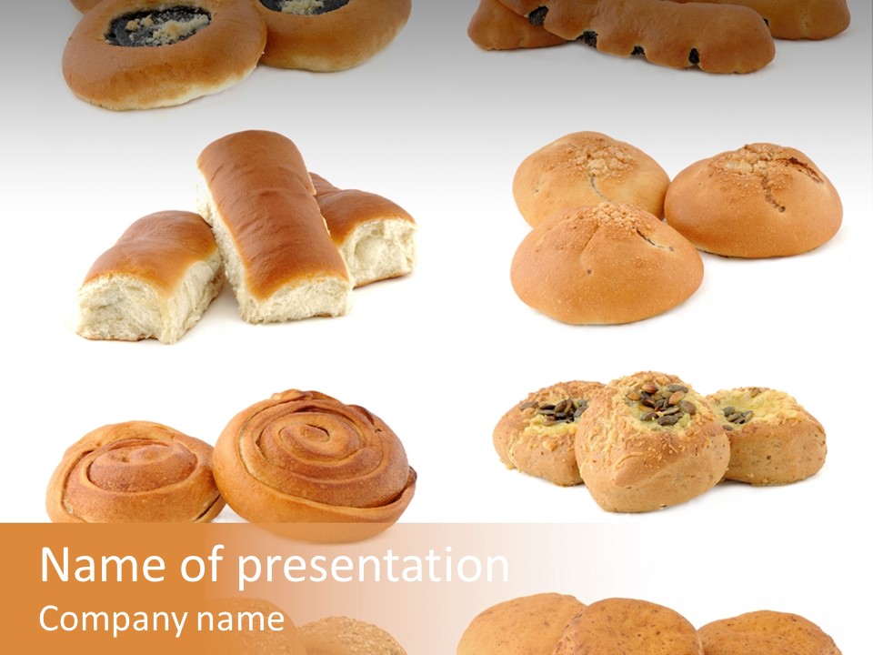 Brown Yeast Bagels PowerPoint Template