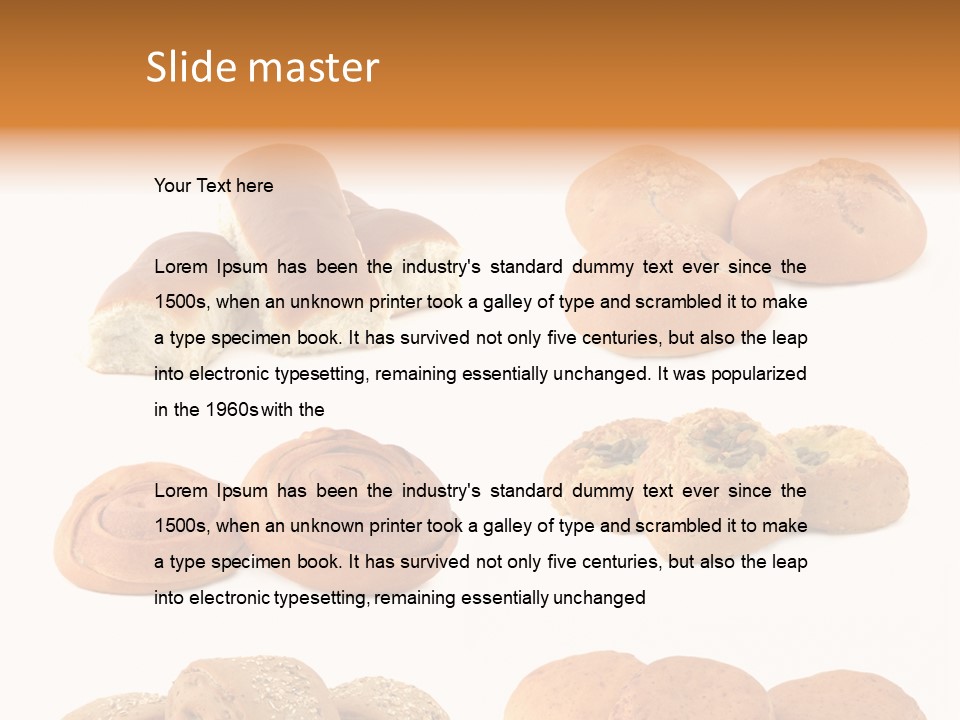 Brown Yeast Bagels PowerPoint Template