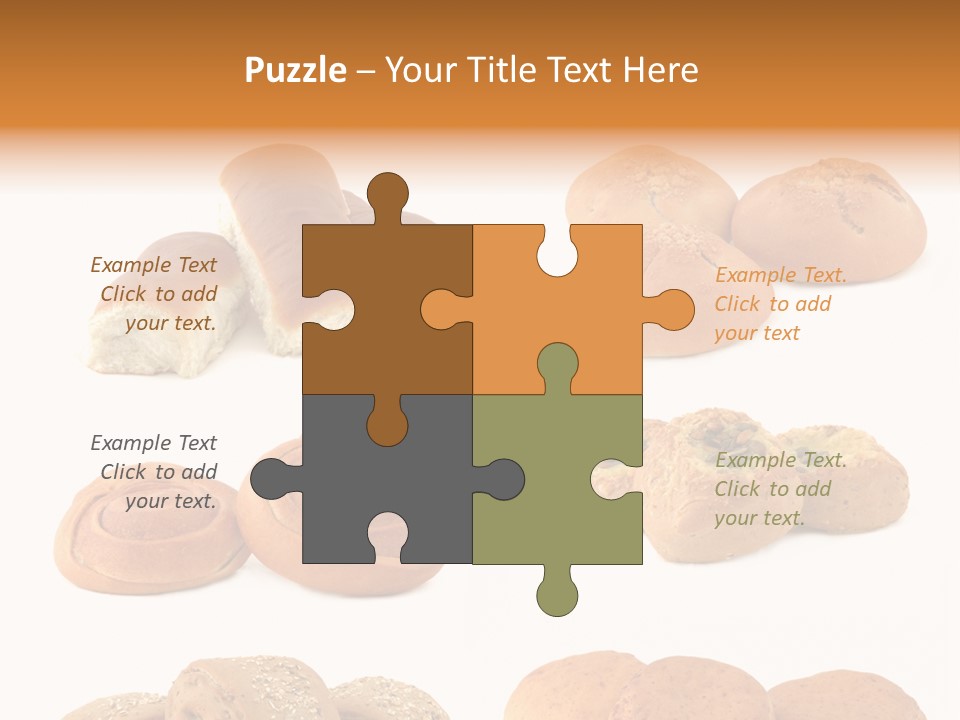 Brown Yeast Bagels PowerPoint Template