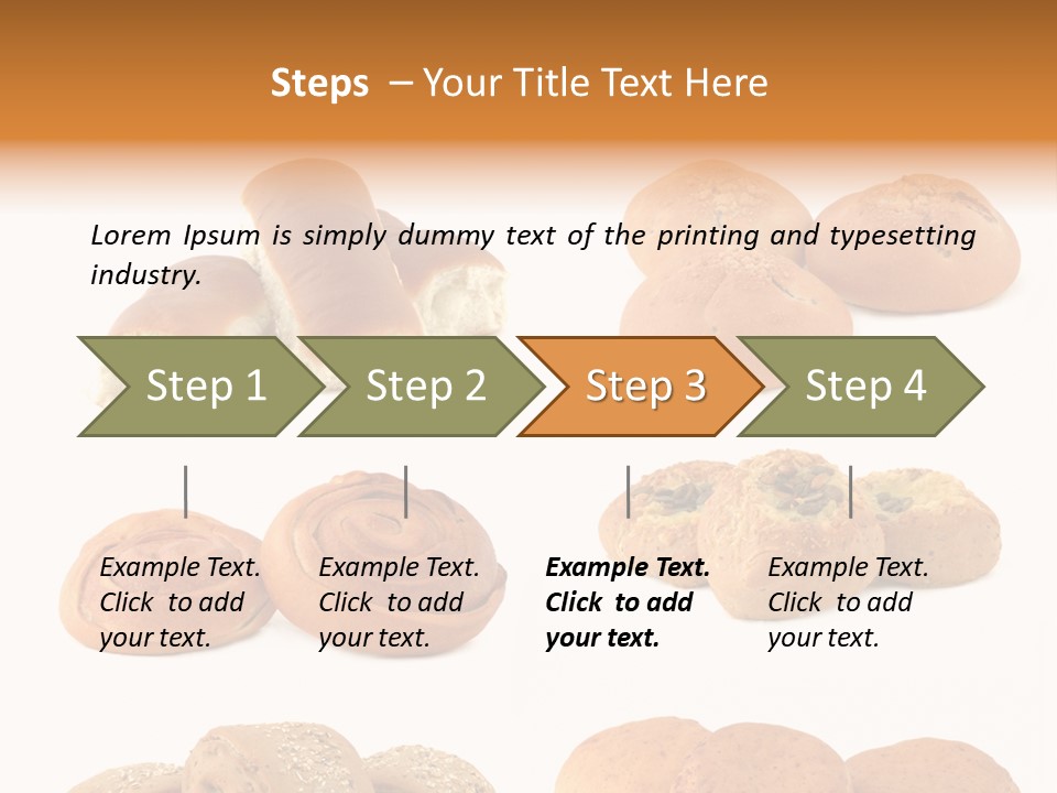 Brown Yeast Bagels PowerPoint Template