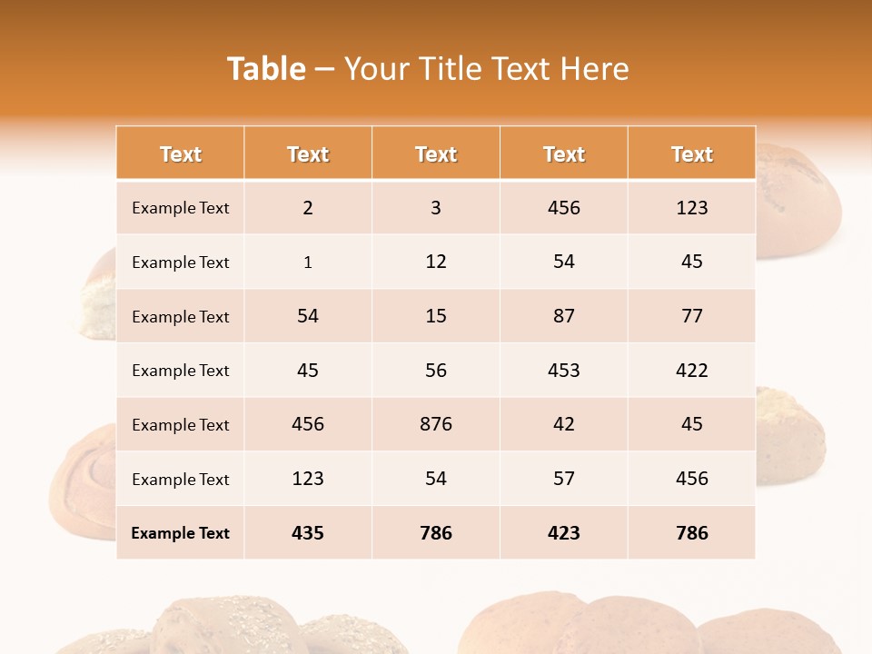 Brown Yeast Bagels PowerPoint Template