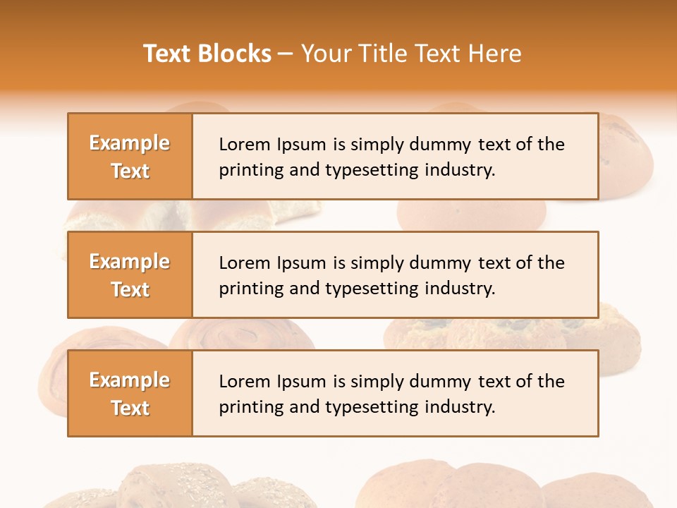 Brown Yeast Bagels PowerPoint Template